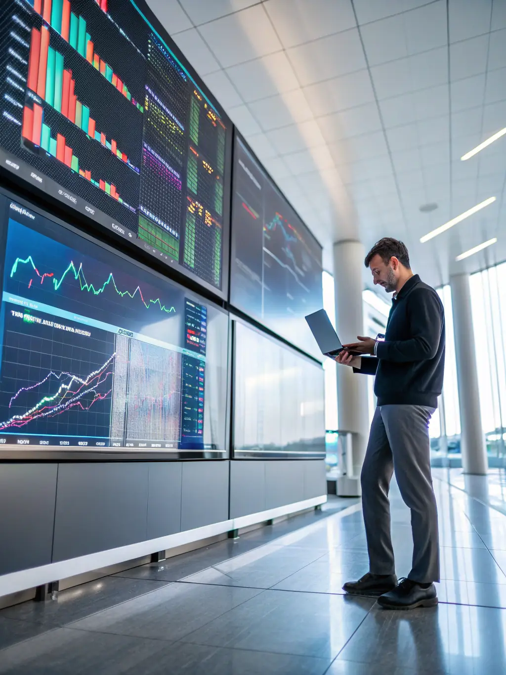 An image depicting the analysis of economic news releases and their impact on financial markets, relevant to the Fundamental Analysis module.