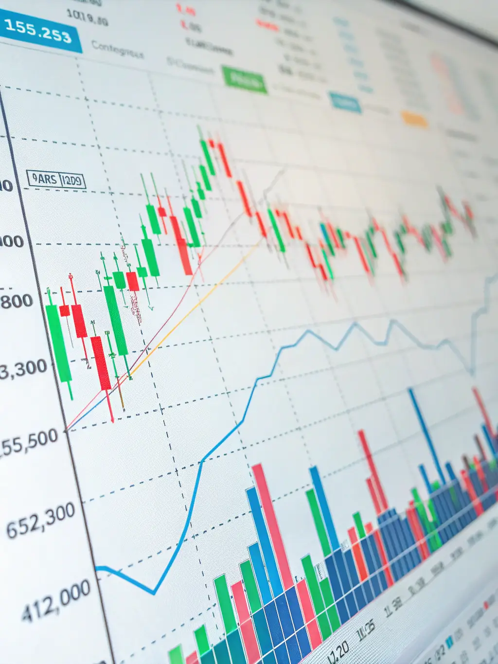 A focused image of a trading chart with annotations highlighting key support and resistance levels, used in the Technical Analysis module.
